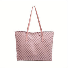 Vintage Geometric Pattern Shoulder Bag for Work