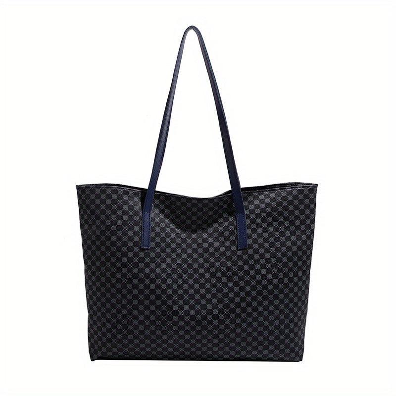 Vintage Geometric Pattern Shoulder Bag for Work