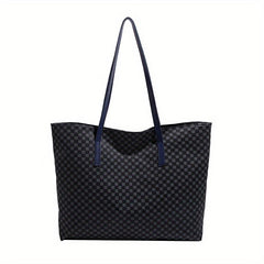 Vintage Geometric Pattern Shoulder Bag for Work