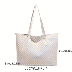 Vintage Geometric Pattern Shoulder Bag for Work
