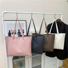 Vintage Geometric Pattern Shoulder Bag for Work
