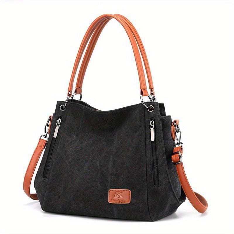 Canvas Tote Bag Large Capacity Crossbody Bag Handbag