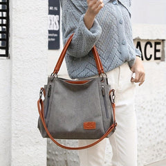 Canvas Tote Bag Large Capacity Crossbody Bag Handbag