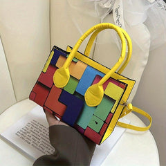 Stylish Mini Shoulder Bag PU Leather Zipper Crossbody Handbag