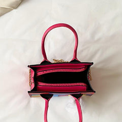 Stylish Mini Shoulder Bag PU Leather Zipper Crossbody Handbag