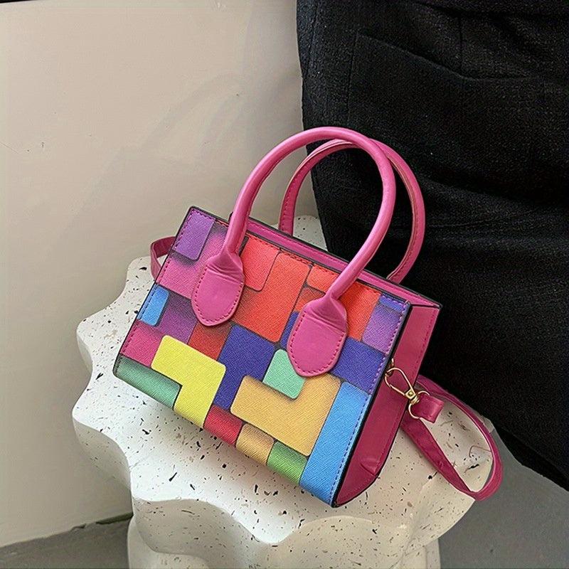 Stylish Mini Shoulder Bag PU Leather Zipper Crossbody Handbag