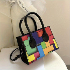 Stylish Mini Shoulder Bag PU Leather Zipper Crossbody Handbag
