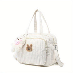 Casual Nylon Ruched Diaper Bag Lightweight Crossbody Bag