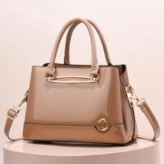 Women's Glossy Crossbody Bag Top Handle Satchel Purse
