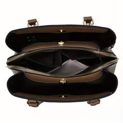 Women's Glossy Crossbody Bag Top Handle Satchel Purse