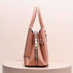 Women's Glossy Crossbody Bag Top Handle Satchel Purse
