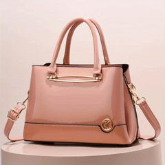 Women's Glossy Crossbody Bag Top Handle Satchel Purse