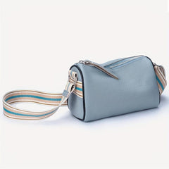 Vintage Leather Crossbody Bag for Women Small Zipper Purse