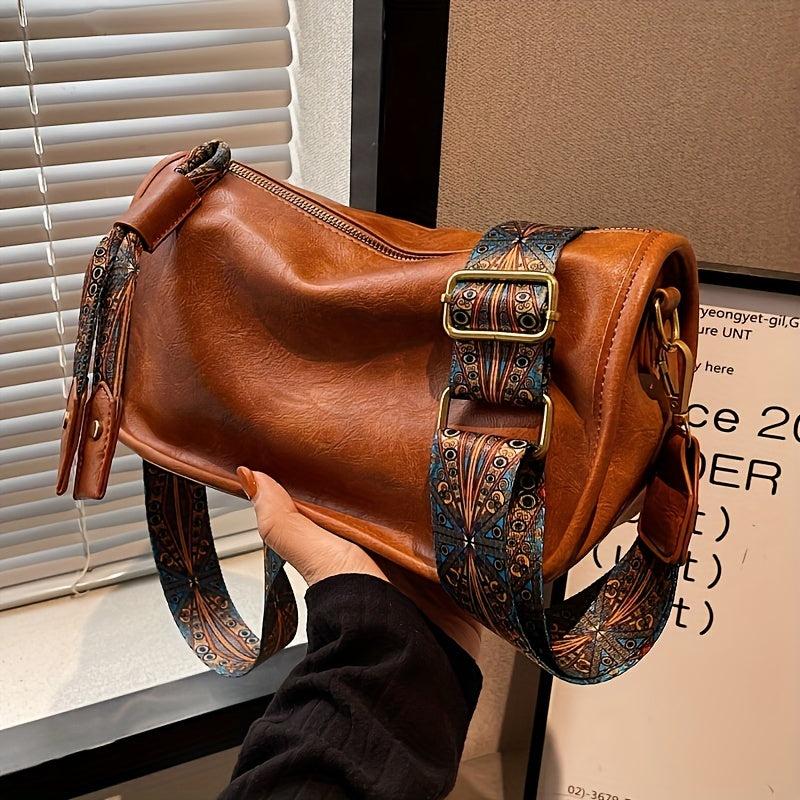 Stylish Crossbody Bag With Wide Strap