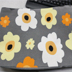 Flower Print Tote Bag Canvas Shoulder Bag Large Capacity Beach Bag