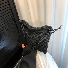 Rhinestone Shoulder Bag Glitter Evening Handbag Underarm Purse