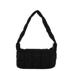 Quilted Puffer Shoulder Bag Women's Solid Crossbody Bag
