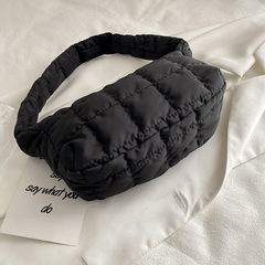 Quilted Puffer Shoulder Bag Women's Solid Crossbody Bag
