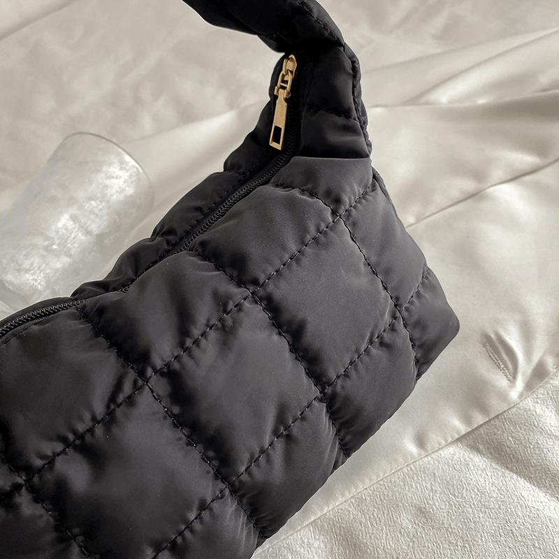 Quilted Puffer Shoulder Bag Women's Solid Crossbody Bag
