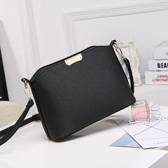 Metal Decor Bucket Bag Casual Zipper Shoulder Purse Crossbody Bag