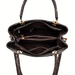 Vintage Leaves Pattern Tote Bag Classic Shoulder Satchel