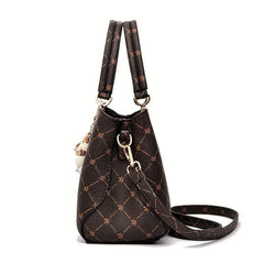 Vintage Leaves Pattern Tote Bag Classic Shoulder Satchel