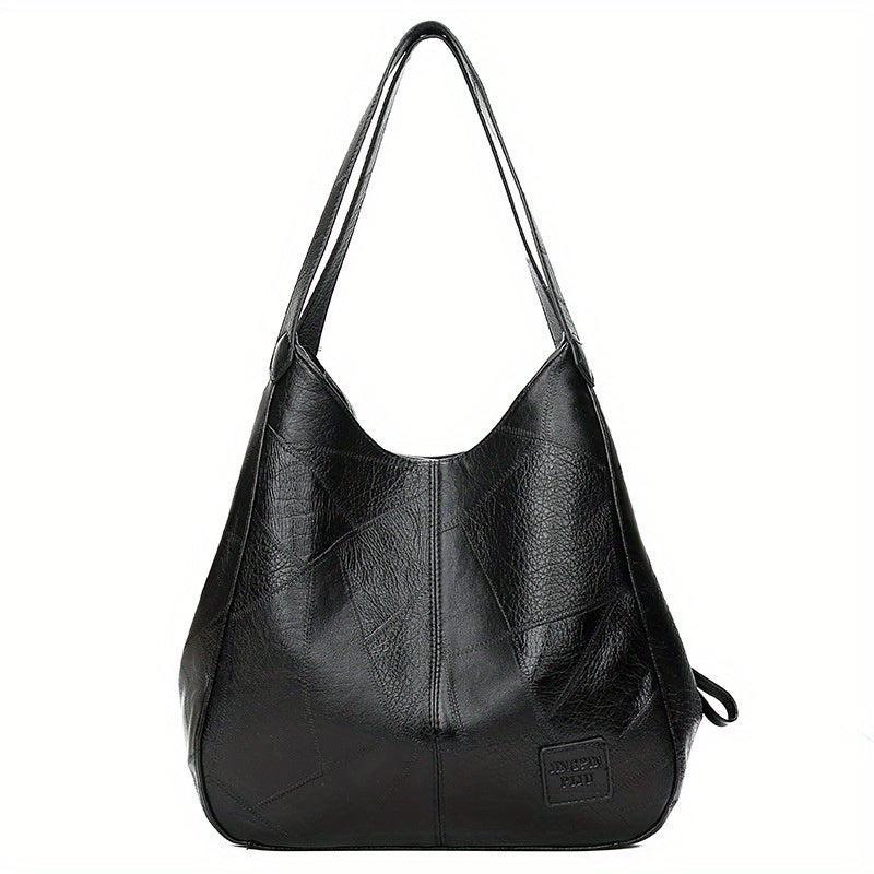 Retro Style Large Capacity Shoulder Bag Soft Handbag