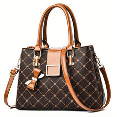 Geometric Pattern Handbag Large Capacity Shoulder Bag