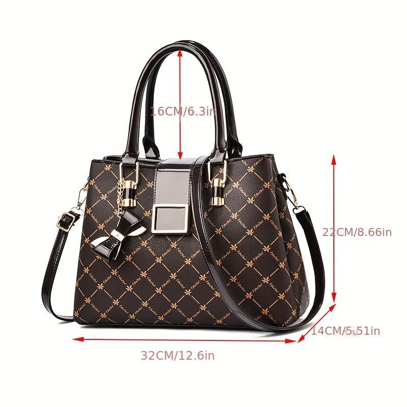Geometric Pattern Handbag Large Capacity Shoulder Bag