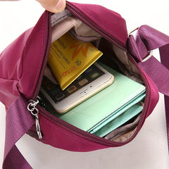 Zipper Square Crossbody Bag Lightweight Messenger Bag