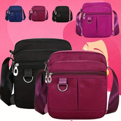 Zipper Square Crossbody Bag Lightweight Messenger Bag