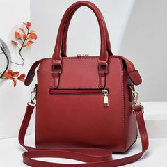 Flower Embroidered Tote Bag Classic Satchel Shoulder Bag