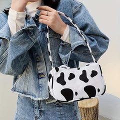 Animal Print PU Leather Shoulder Bag Women's Handbag & Purse
