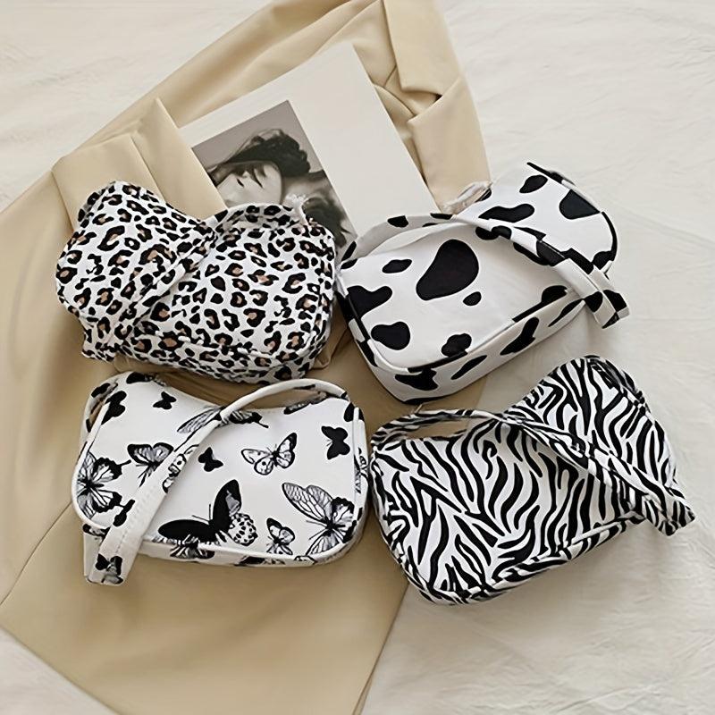 Animal Print PU Leather Shoulder Bag Women's Handbag & Purse
