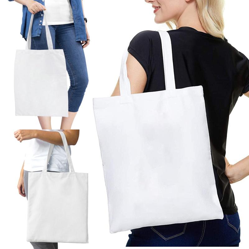 Printed Canvas Shopping Bag Lightweight Shoulder Tote Bag
