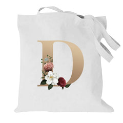 Printed Canvas Shopping Bag Lightweight Shoulder Tote Bag