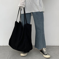 Large Capacity Canvas Shoulder Bag for Students