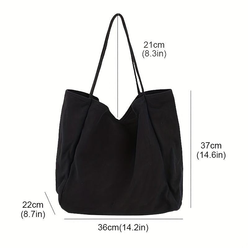 Large Capacity Canvas Shoulder Bag for Students