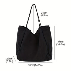 Large Capacity Canvas Shoulder Bag for Students