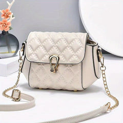 Quilted Crossbody Bag Flap Shoulder Handbag & Purse