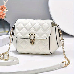 Quilted Crossbody Bag Flap Shoulder Handbag & Purse