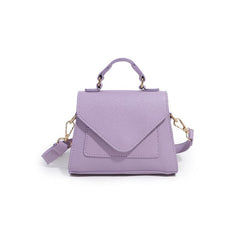 Minimalist Snakeskin Embossed Flap Satchel Bag for Women