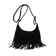 Vintage Style Fringe Shoulder Bag Large Capacity Crossbody Bag