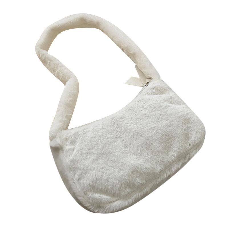 Fluffy Underarm Bag Minimalist Style
