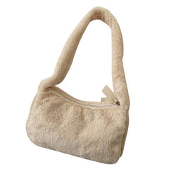 Fluffy Underarm Bag Minimalist Style