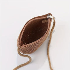 Boho Style Straw Crossbody Bag for Women