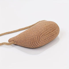 Boho Style Straw Crossbody Bag for Women
