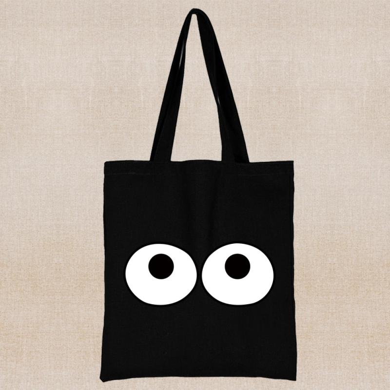 Flower Letter Print Tote Bag Travel Shoulder Bag