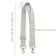 Houndstooth Pattern Bag Strap Lightweight Shoulder Strap