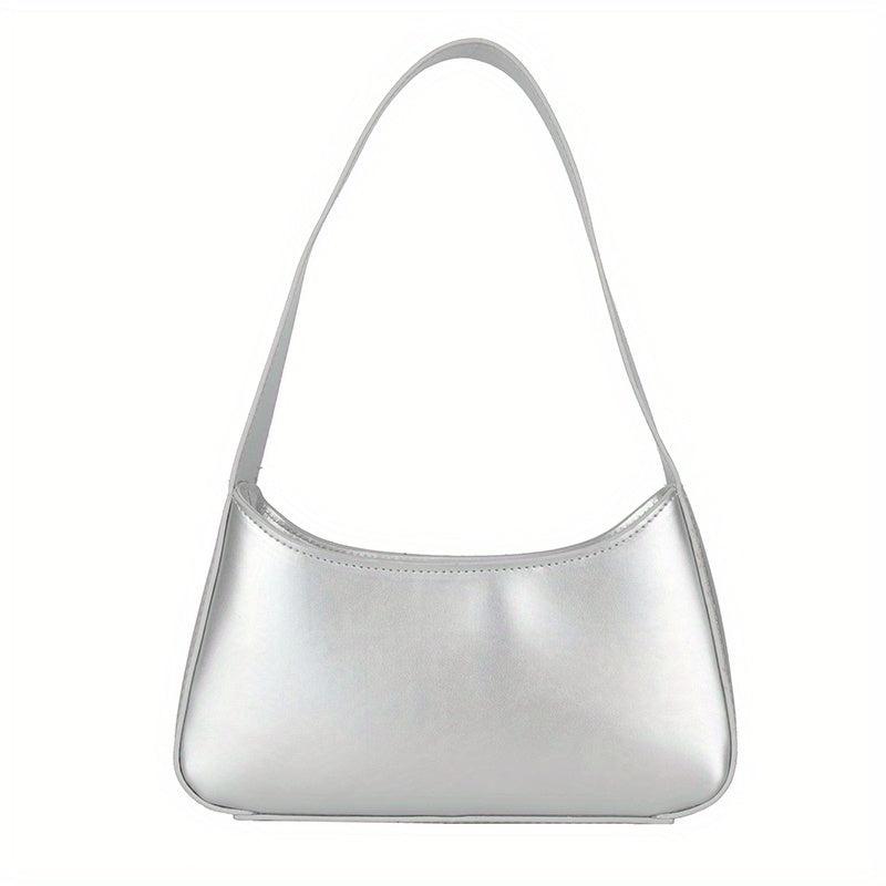 Minimalist Baguette Bag For Women Solid Underarm Bag Shoulder Purse Handbag